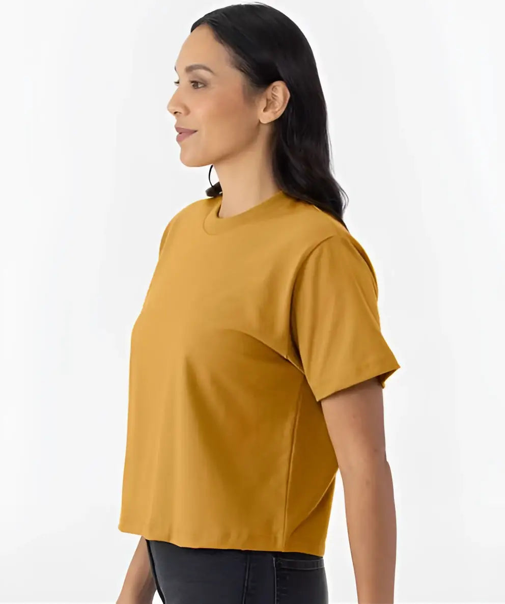 Next Level 7610 Women’s Heavyweight High Boxy T-shirt - Antique Gold