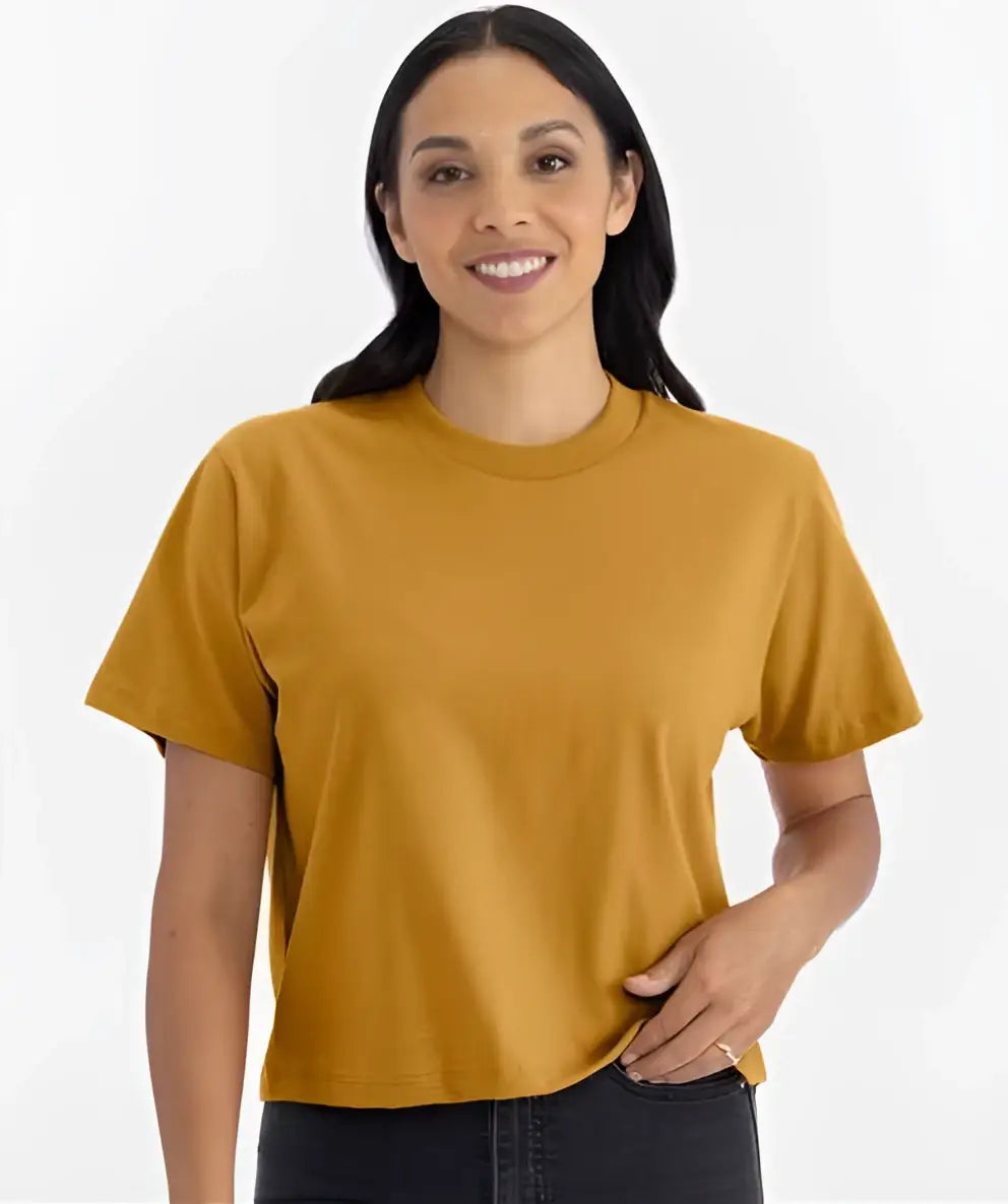 Next Level 7610 Women’s Heavyweight High Boxy T-shirt - Antique Gold