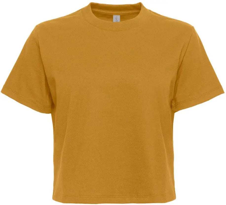 Next Level 7610 Women’s Heavyweight High Boxy T-shirt - Antique Gold - Ladies Xs