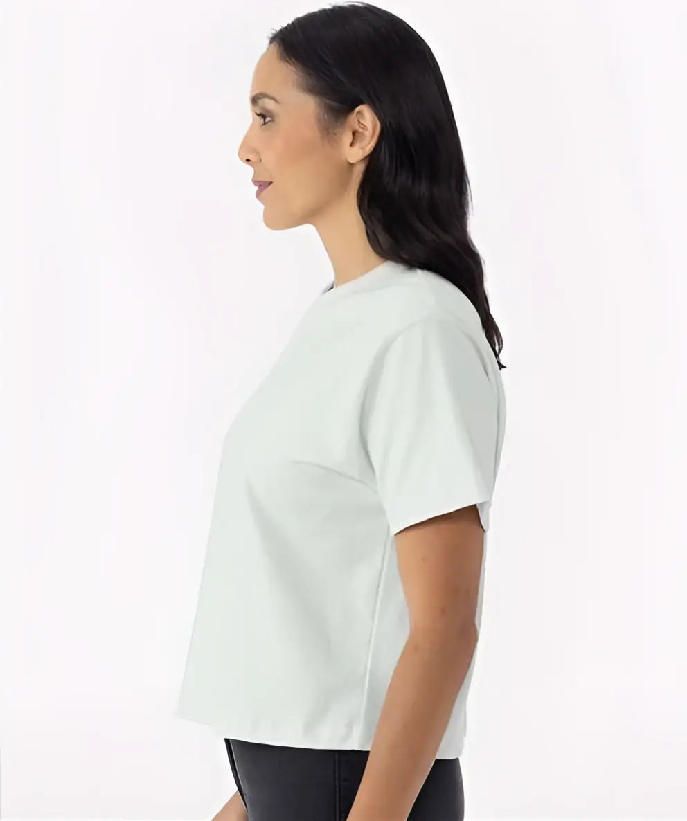 Next Level 7610 Women’s Heavyweight High Boxy T-shirt - Bone