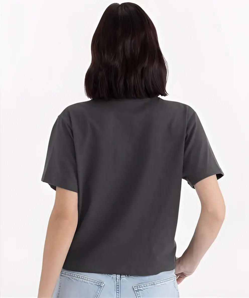 Next Level 7610 Women’s Heavyweight High Boxy T-shirt - Graphite Black