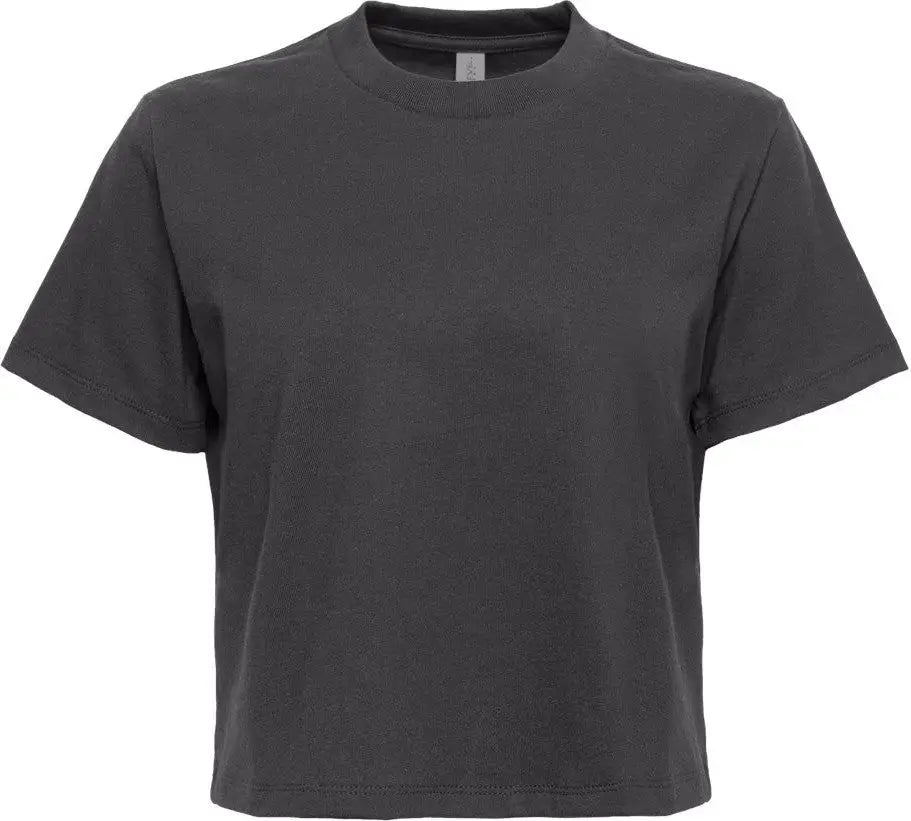 Next Level 7610 Women’s Heavyweight High Boxy T-shirt - Graphite Black - Ladies Xs