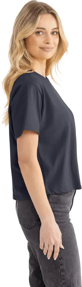 Next Level 7610 Women’s Heavyweight High Boxy T-shirt - Harbor Blue