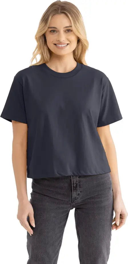 Next Level 7610 Women’s Heavyweight High Boxy T-shirt - Harbor Blue