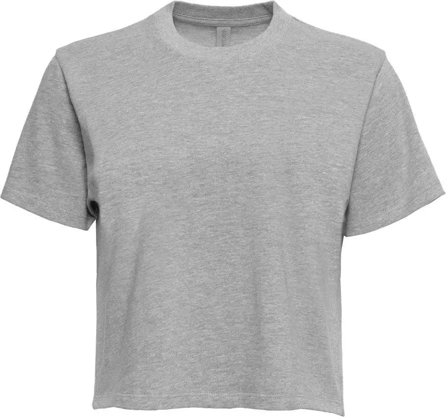 Next Level 7610 Women’s Heavyweight High Boxy T-shirt - Heather Gray - Ladies Xs