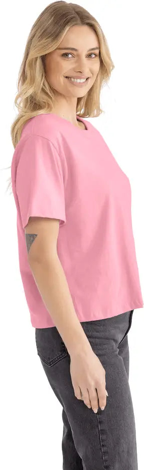 Next Level 7610 Women’s Heavyweight High Boxy T-shirt - Light Pink