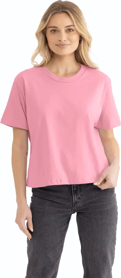 Next Level 7610 Women’s Heavyweight High Boxy T-shirt - Light Pink