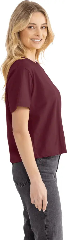 Next Level 7610 Women’s Heavyweight High Boxy T-shirt - Maroon