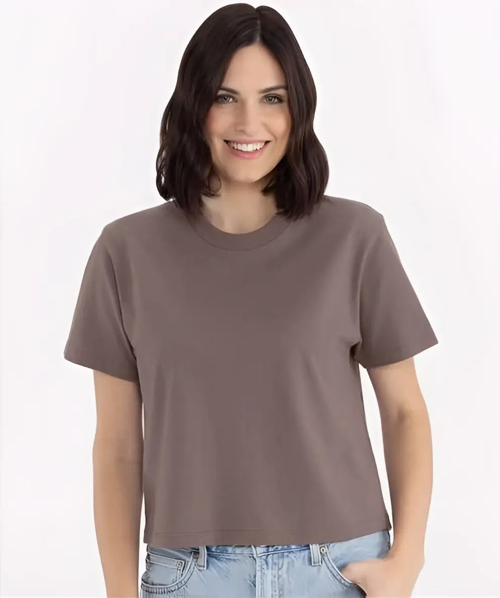 Next Level 7610 Women’s Heavyweight High Boxy T-shirt - Shiitake