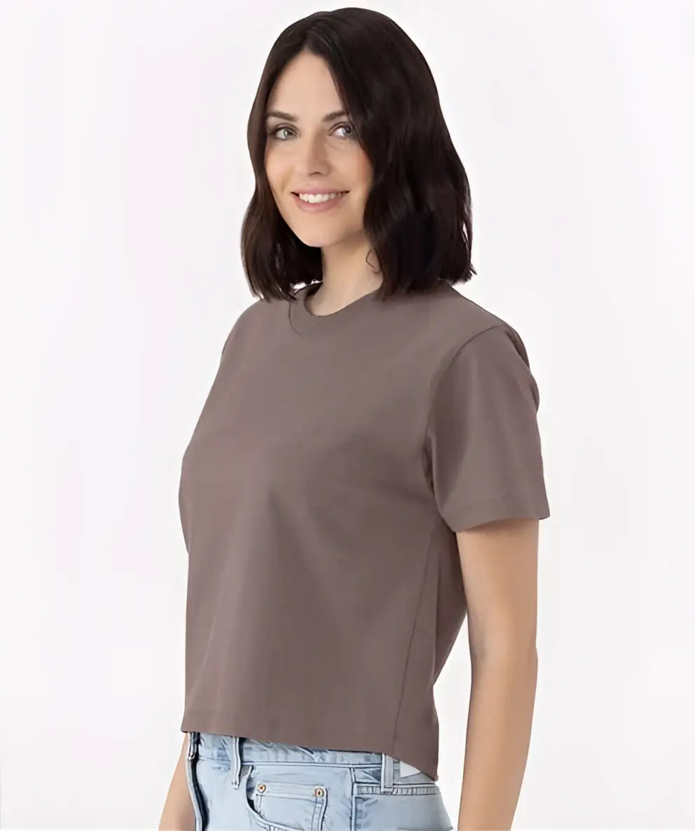 Next Level 7610 Women’s Heavyweight High Boxy T-shirt - Shiitake