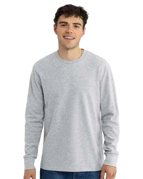 Next Level 8211 Ideal Thermal Long Sleeve - Heather Gray - Adult Xs