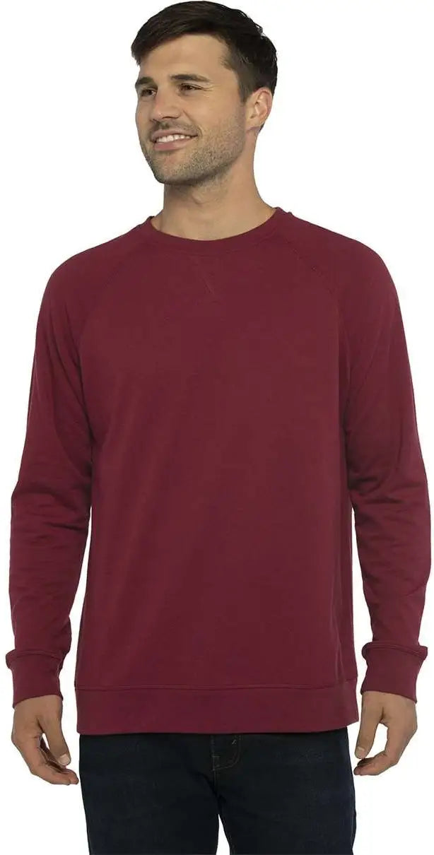 Next Level 9000 Laguna Raglan Sweatshirt - Cardinal