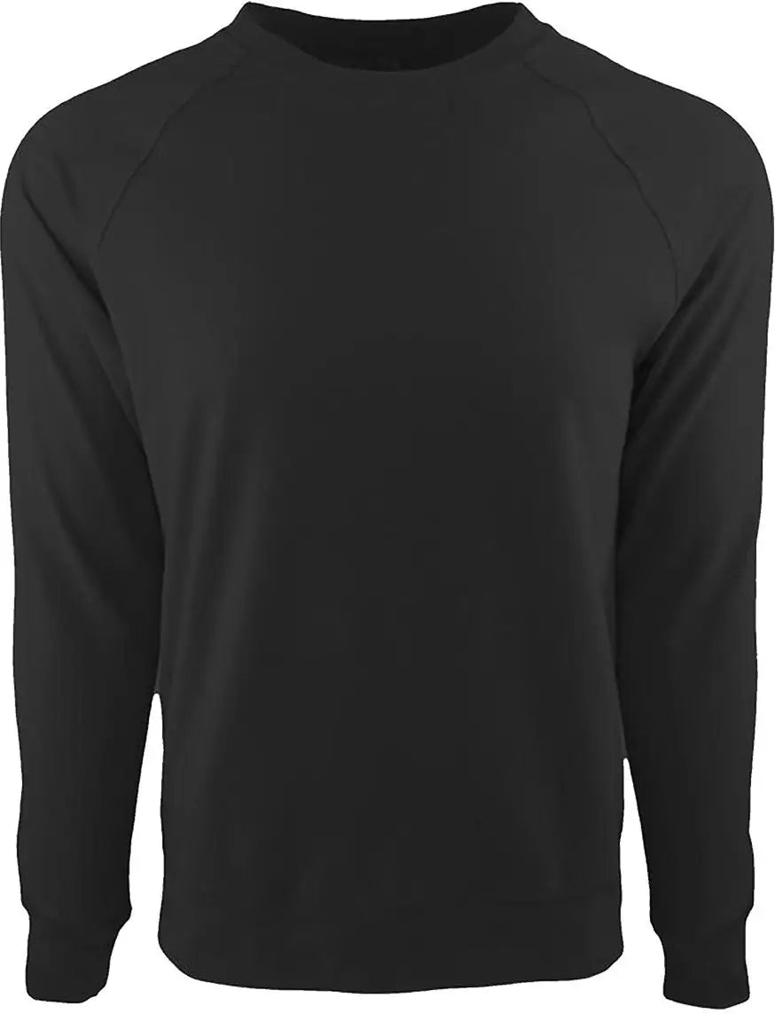 Next Level 9000 Laguna Raglan Sweatshirt - Graphite Black - Adult Xs