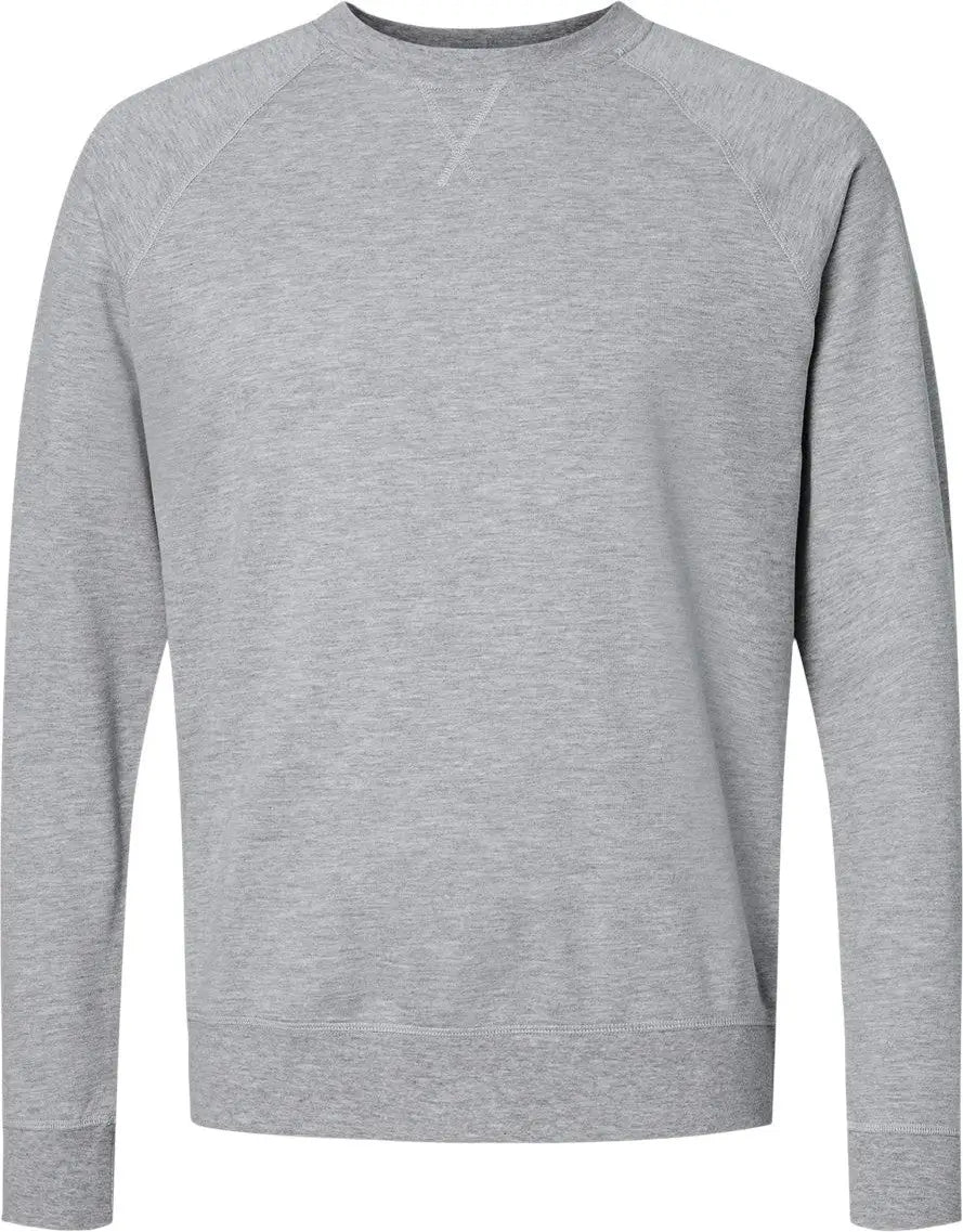 Next Level 9000 Laguna Raglan Sweatshirt - Heather Gray - Adult Xs
