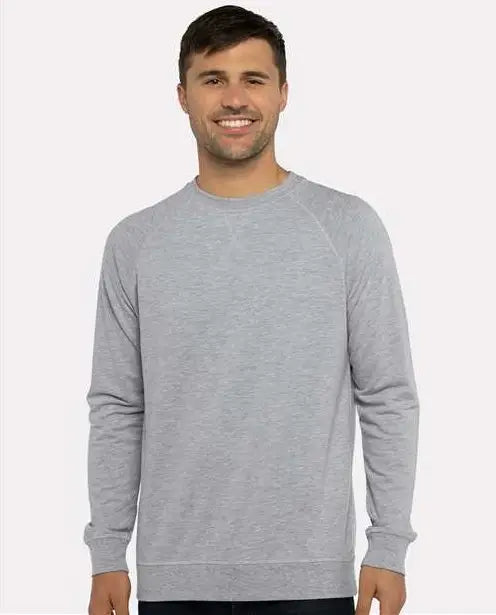 Next Level 9000 Laguna Raglan Sweatshirt - Heather Gray