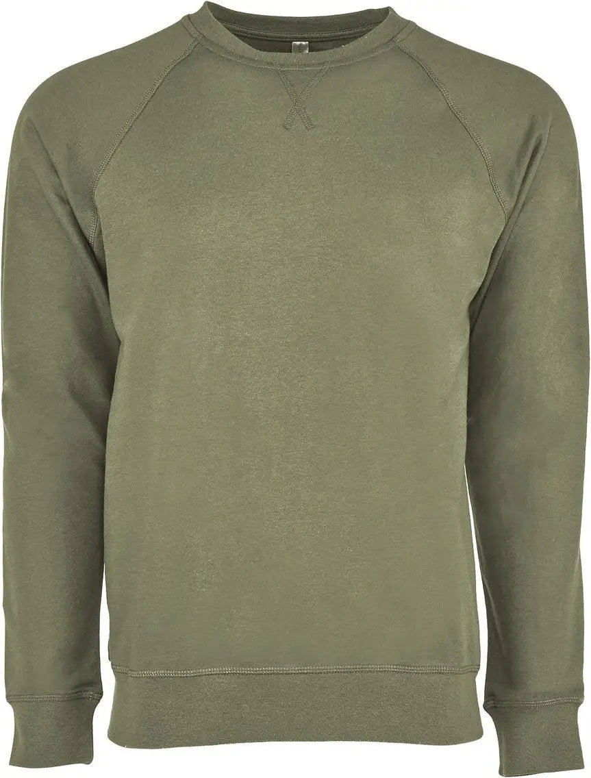 Next Level 9000 Laguna Raglan Sweatshirt - Military Green