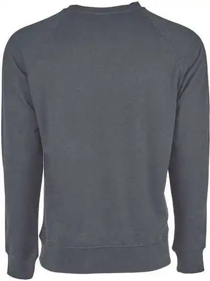 Next Level 9000 Unisex Laguna Raglan Crewneck Sweatshirt Heavy Metal