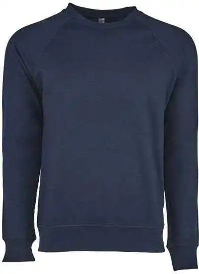 Next Level 9000 Unisex Laguna Raglan Crewneck Sweatshirt - Midnight Navy
