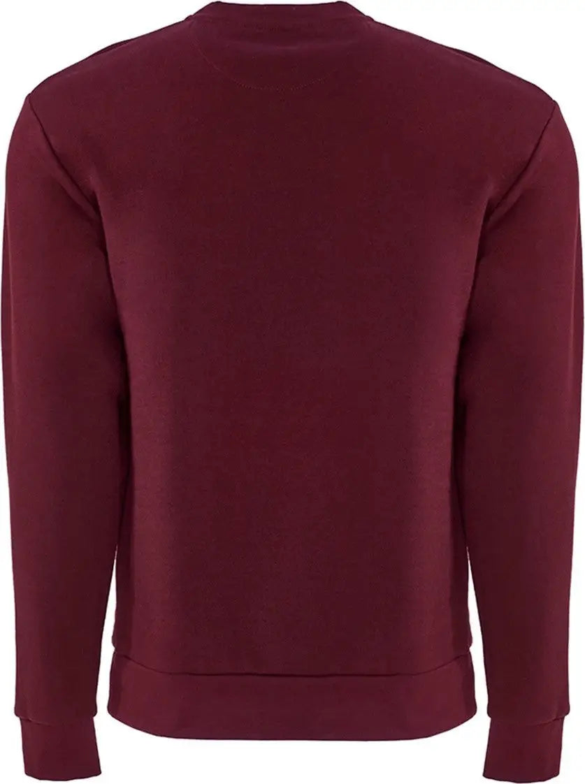 Next Level 9001 Santa Barbara Pocket Sweatshirt - Maroon - Adult Xs
