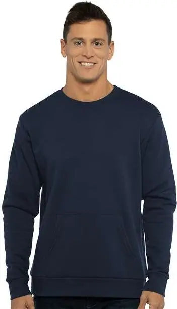 Next Level 9001 Santa Barbara Pocket Sweatshirt - Midnight Navy