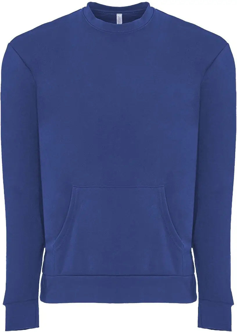 Next Level 9001 Santa Barbara Pocket Sweatshirt - Royal - Adult Xs
