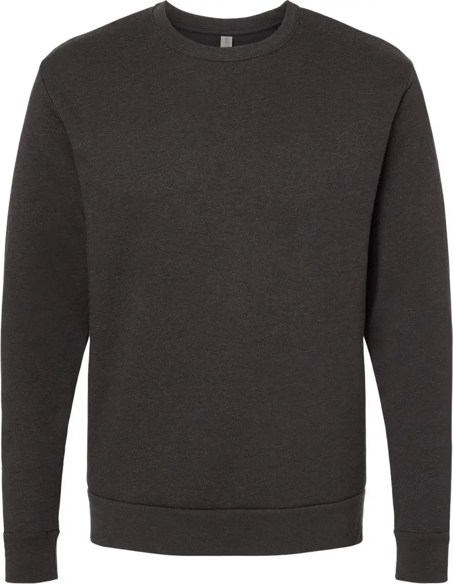 Next Level 9002 Malibu Sweatshirt - Heather Black - Adult Xs