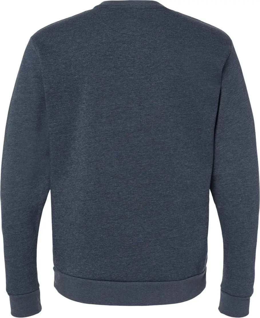 Next Level 9002 Malibu Sweatshirt - Heather Midnight Navy - Adult Xs
