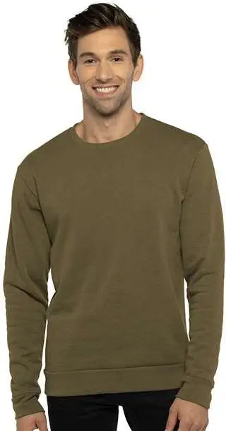 Next Level 9002 Malibu Sweatshirt - Heather Military Green