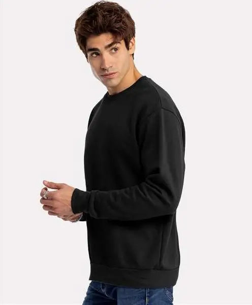 Next Level 9003 Santa Barbara Sweatshirt - Black