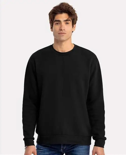Next Level 9003 Santa Barbara Sweatshirt - Black