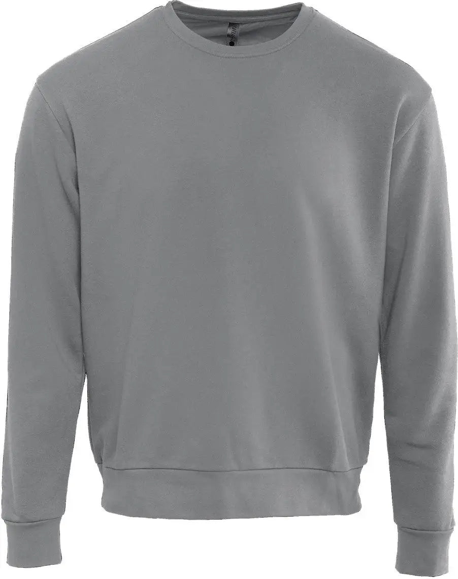 Next Level 9003 Santa Barbara Sweatshirt - Lead - Gray / Adult Xs