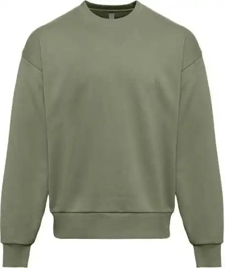 Next Level 9007 Heavyweight Crewneck Sweatshirt - Light Olive
