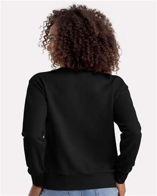 Next Level 9084 Women’s Sueded French Terry Sweatshirt - Black