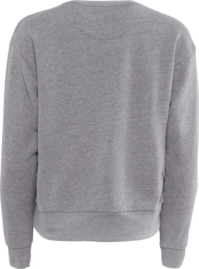 Next Level 9084 Women’s Sueded French Terry Sweatshirt - Heather Gray - Ladies Xs