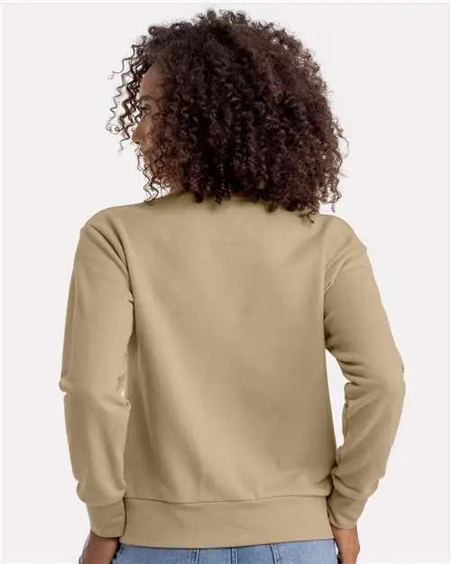 Next Level 9084 Women’s Sueded French Terry Sweatshirt - Tan