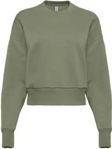 Next Level 9087 Women’s Heavyweight Crewneck Sweatshirt - Light Olive