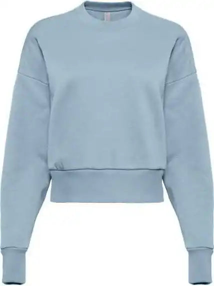 Next Level 9087 Women’s Heavyweight Crewneck Sweatshirt - Stonewash Denim