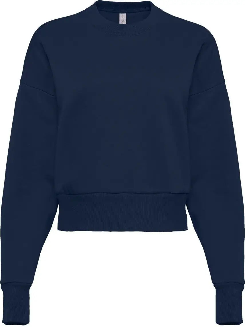 Next Level 9087 Women’s Heavyweight Sweatshirt - Midnight Navy - Ladies Xs