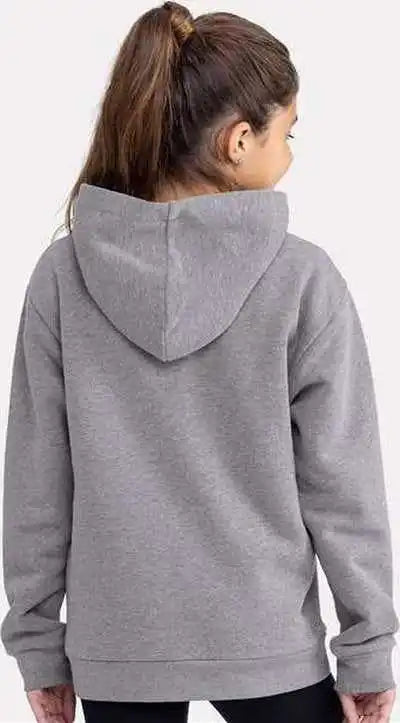 Next Level 9113 Youth Fleece Hoodie - Heather Gray
