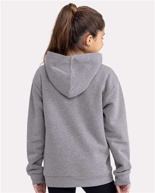 Next Level 9113 Youth Santa Barbara Fleece Pullover Hoodie - Heather Gray