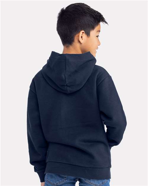 Next Level 9113 Youth Santa Barbara Fleece Pullover Hoodie - Midnight Navy