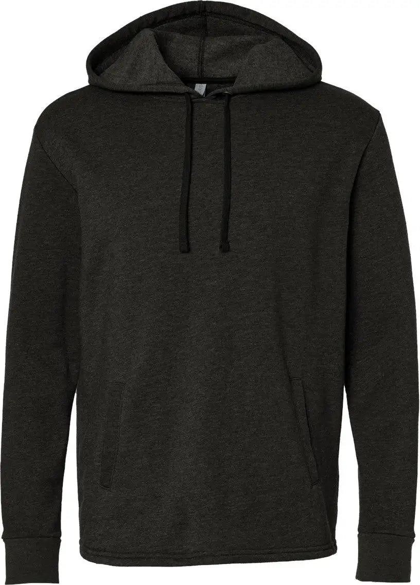 Next Level 9300 Malibu Welt Pocket Hoodie - Heather Black - Adult Xs