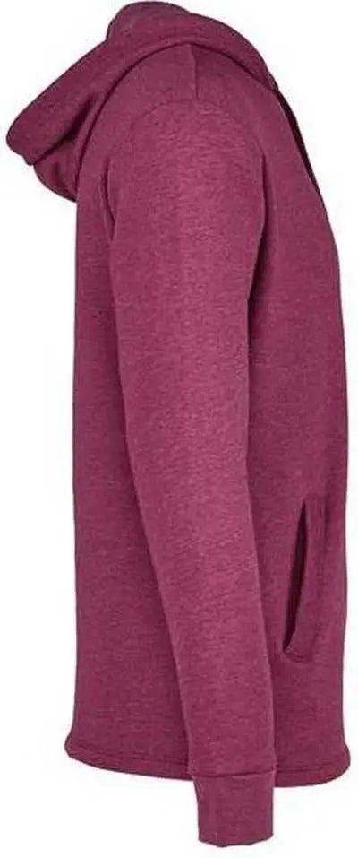 Next Level 9300 Malibu Welt Pocket Hoodie - Heather Maroon