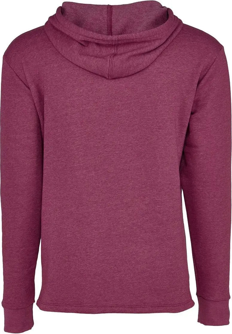 Next Level 9300 Malibu Welt Pocket Hoodie - Heather Maroon