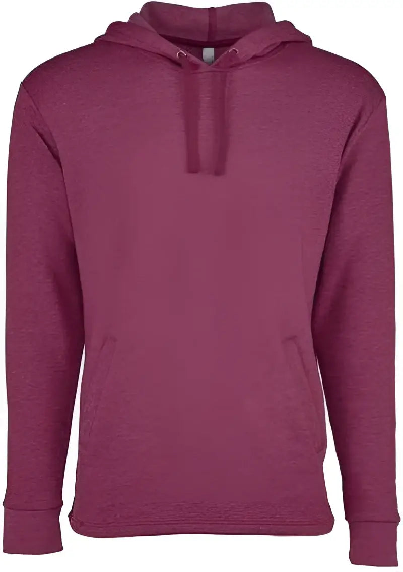 Next Level 9300 Malibu Welt Pocket Hoodie - Heather Maroon