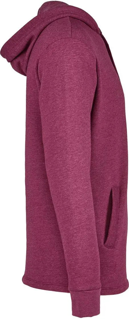 Next Level 9300 Malibu Welt Pocket Hoodie - Heather Maroon