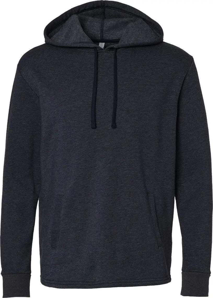 Next Level 9300 Malibu Welt Pocket Hoodie - Heather Midnight Navy - Adult Xs