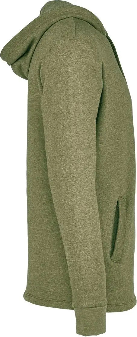 Next Level 9300 Malibu Welt Pocket Hoodie - Heather Military Green - Adult Xs