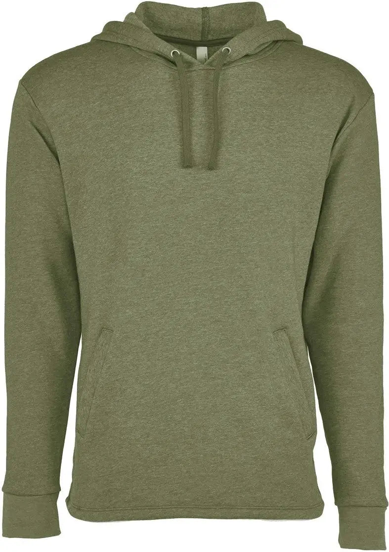 Next Level 9300 Malibu Welt Pocket Hoodie - Heather Military Green