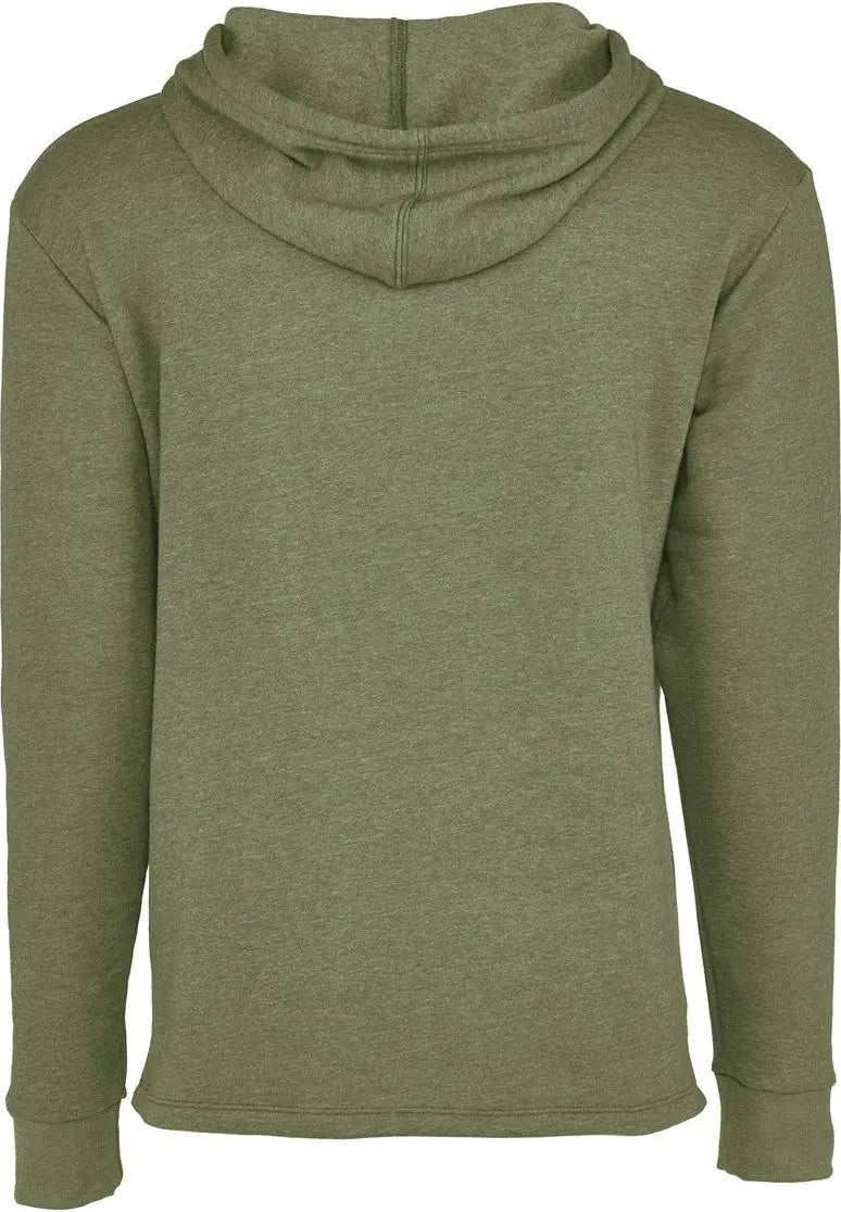 Next Level 9300 Malibu Welt Pocket Hoodie - Heather Military Green